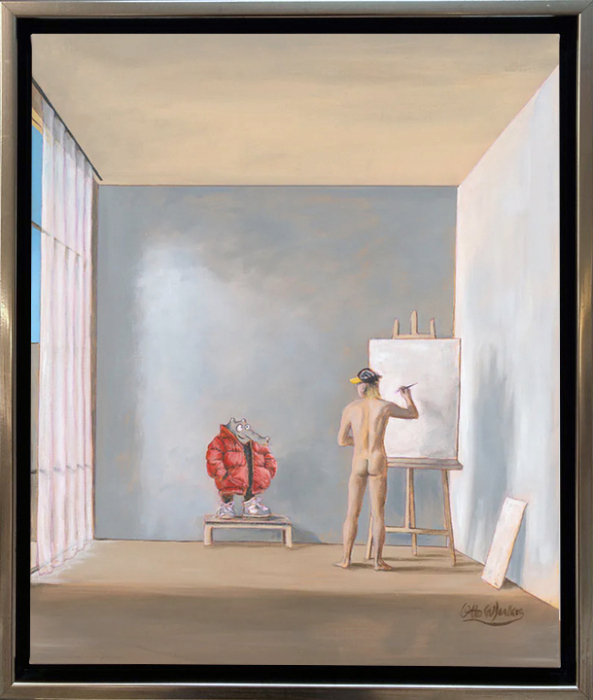 OTTO WAALKES: Coat Red (Leinwanddruck)